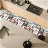 Comart - Tappeto Cucina Malaga - Passatoia 100% PVC - Antimacchia - Antiscivolo - Impermeabile - Tappetino Lavabile in Lavatrice - Corsia Moderna per Cucina e Corridoio - Vintage Coffee - 55x270 cm