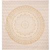 THE ART BOX Arazzo Mandala da Appendere Alla Parete con Ombre Hippie Oro E Bianco - 135x210 cm Boho Decorazione Parete per la Casa Indiano Cotone Spiaggia Arazzi per Camera Letto