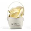 oggettando SET 12 PERSONALIZZABILE Segnaposto Rosa di sapone profumata Matrimonio, Nascita, Battesimo, Comunione, Laurea, Cresima, 18, 25 e 50 anni, Anniversari e Compleanni (Avorio)
