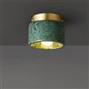 TCHAU Lampada da soffitto in marmo minimalista for interni a 1 luce Lampada a sospensione in stile isola da cucina a testa singola Paralume in marmo verde pavone Adatto for bar, ristoranti, cucine in