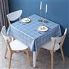 FANSU Tovaglia Cerata Quadrato Rettangolare, Stile Plaid Tovaglia Plastificata PVC Impermeabile Antimacchia Copritavolo per Feste Compleanno Giardino Esterno Cucina (Blu,110x110cm)