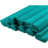 Netuno 10x rotolo di carta crespa verde marino 200 x 50 cm carta crespa colorata di alta qualità per lavoretti compleanno matrimonio Natale Pasqua Carnevale decorazioni fiori regali