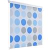 Homgoday Tenda a Rullo per Doccia 160x240 cm con Motivo a Cerchi, Tenda Bagno, Tenda da Doccia, Impermeabile Tenda Doccia Tende da Vasca da Bagno