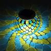 HULA Lampada da Tavolo per Esterni in Mosaico Solare, Luci da Giardino a Sfera in Vetro a Mosaico Solare Impermeabili (N)
