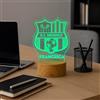 Generico Lampada in Plexiglass con Base NeraDisegno Stemma del Sassuolo Calcio e Nome Personalizzato Decor Night Light LED Luce Camera 7 Colori