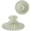 VANNI LAMPADARI- Plafoniera Soffitto Pastello, Lampadario Soggiorno in Ceramica, Plafoniera Bagno Decorata a Mano, Lampadario Camera da Letto Artigianale, Plafoniera Parete, 30 cm, Verde