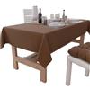 PETTI Artigiani Italiani - Tovaglia da Tavola Rettangolare, Tovaglia Elegante, Tovaglia Tinta Unita in Cotone, Copritavolo Cucina, Tovaglia Marrone X24 Posti (140x450 cm), 100% Made in Italy