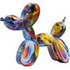 YOYUMI Scultura Graffiti Colorati Ornamenti Per Cani Con Palloncini Decorazioni Creative Per La Casa Ornamenti Per Ufficio - Perlescenti