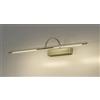 PAPUQ Applique LED da parete per illuminare quadri, specchi, 10W, luce calda 3000K, bronzo antico, articolato. Doppio schermo, 74 cm