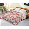 BANZAII TEXTILE INNOVATOR ONLINE Banzaii Trapunta Invernale in Ecopiuma da 380 gr/mq anallergica e traspirante - Piumone Caldo e Morbido - Prodotto in Italia - Due piazze Matrimoniale 260x260 cm, Gabriella Rosso