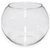 KORAT Vaso Boccia in Vetro Trasparente Design Rotondo Elegante per Fiori, Candele, Piante o Decorazioni Disponibile in 4 Dimensioni (16-20-25-30 cm) Ideale per Casa, Eventi (Ø 20 cm - 16x20x20 cm)