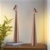 Hebangya Set di piccole lampade da tavolo senza fili, 2,3 livelli di luminosità, lampada da scrivania portatile, batteria ricaricabile, luci per esterni, ristorante, comodino, luce notturna per