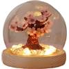 CWOQOCW Lampada da scrivania fai da te fatta a mano con fiori di ciliegio, decorazione per coppie, amici, bambini (fiori di ciliegio)