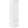 vidaXL Credenza Bianca 29,5x34x119,5 cm in Legno Multistrato, Armadio, armadietto Laterale, Armadio Alto, Armadio Contenitore, Armadio Alto