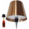 THUCHENYUC Lampada Bottiglia Senza Fili, 3 Colori Stepless Dimming Ricaricabile Vino Bottiglia Luci Ricaricabile Wireless Touch LED Bottiglia Lampada per Bar Ristoranti(Bronze)