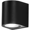 Damastoreitalia Universo Applique da esterno a parete IP65 per giardino e balcone con attacco GU10 orientabile up/down in acciaio nero (Nero monoemissione)