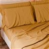 PETTI Artigiani Italiani - Set Lenzuola Cotone Piazza e Mezza Francese 4 Pezzi, Completo Letto con Lenzuolo Sopra, Lenzuolo Sotto con Angoli Elasticizzati e 2 Federe Lenzuola Giallo