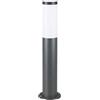 Planetitaly TOKYO Lampione LED attacco E27 acciaio inox palo impermeabile esterni luce giardino viale sentiero cortile 230V (500mm nero)
