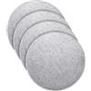 MorNon Set di 4 cuscini per sedia, rotondi, in feltro, 35 cm, per panca, con inserti antiscivolo, per tutti i tipi di sedie, per interni ed esterni (grigio chiaro)