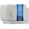 Baldiflex Emporio Coppia di Cuscini Saponetta Memory Foam H 15 cm, Aloe Vera - Altezza 15 cm