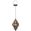 Generico Lanterna Ad Energia Solare,Lampade a Energia Solare Impermeabili per Giardino | Appendibile Stile Marocchino Vintage Decorazione per Cortile Natale Regalo Casa