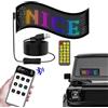 TOWEBOORY Bacheca LED flessibile, display LED programmabile con controllo app Bluetooth USB per auto, camion, negozio, bar, graffiti, animazione (70 x 173 mm)