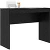 vidaXL Scrivania Rovere Nero 100 x 40 x 76 cm, Scrivania compatta, Stile Moderno, Spazio ergonomico, Tavolo per Scrivere, Mobile Resistente per stanze Piccole