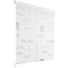 Homgoday Tenda a Rullo per Doccia 100x240 cm con Scritta Splash, Tenda Bagno, Tenda da Doccia, Impermeabile Tenda Doccia Tende da Vasca da Bagno