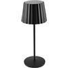 Lindby Lampada da tavolo a LED dimmerabile senza fili con sensore touch, lampada da tavolo portatile ricaricabile per interni esterni IP54 lampada da giardino