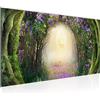 Runa Art Quadri Moderni Foresta cervo Tela Non Tessuta Soggiorno Corridoio Natura Viola verde 608812a