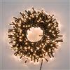 XMASKING LuminalPark Catena Nastro MiniCluster 32,25 m, 1500 LED Bianco Caldo, Luce Fissa, Cavo Verde, 30V, Esterno