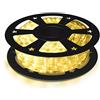 COSTWAY Tubo Luminoso a LED 20 m, 720 LED Lampadine Decorazioni per Interni ed Esterni, per Camere, Giardini, Natale, Matrimoni, Feste (Bianco Caldo)