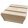 Euroshoppingonline Madia Maddia maidda Bassa in Legno lamellare per Impasto lievitazione Cassetta con Coperchio (50x35xh12)