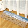 Morbuy Tappetino per Porta Ingresso, Zerbino Stampa Mare 3D, Antiscivolo, Lavabile, Morbido, per Interni Ed Esterni, per Bagno, Cucina, WC, Balcone (Amo la Spiaggia,40x120cm)