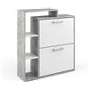 Vicco Scarpiera da ingresso Orlando, Calcestruzzo, 24.5 x 90 cm