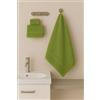 Corredocasa Set 3 Asciugamani Bagno Viso, Bidet e Telo Doccia - Made in Italy in Morbida Spugna 100% Cotone Kit Completo, Tris Bagno: Asciugamano Grande 100x150, Mani 55x105, Ospite 40x60 (Verde)