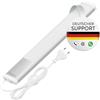 Oktaplex lighting Set di 2 Oktaplex Riva LED da incasso per armadio da cucina, 475 lumen, bianco neutro, 40 cm, illuminazione per sottopiano in argento con interruttore, luce per cucina, 6 W, 230 V