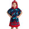 Marvel Spiderman Asciugamani Bagno con Cappuccio Ragazzi Poncho Bambino Telo Mare Bambini (Rosso/Blu Spiderman, 10-13 Anni)