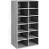 vidaXL Scarpiera Grigio Sonoma 54x34x100,5 cm in Legno Multistrato
