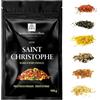 Spirituellementbien Incenso San Cristoforo - Sacra & Autentica resina a forma di grani 100 g - Per incensi o bruciatori di profumo - Protezione da viaggio - Serenità in viaggio
