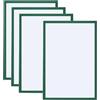 PATIKIL Cornice Magnetica A3, 4pz Cornici Magnetiche Autoadesive per Esposizione di Foto Riutilizzabili a Doppia Faccia per Frigorifero Finestra Parete Opere Arte, Verde