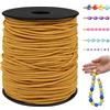 LEREATI Filo Elastico per Braccialetti Resistente 1.5mm x 100m Cordino Elastico Fili per Braccialetti, Cordoncino per Collane, Filo Elastico per Cucire Fai da Te Perline (Giallo)