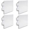 damastoreitalia Kit 4 Segnapasso Faretto LED da incasso per scatola 503 IP65 4W 3 tonalità CCT Luce calda, naturale, fredda - vetro bianco per esterni e interni 220V (Kit 4 pezzi)