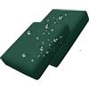 MSNCS 2/4 Piezas Impermeabili Copri Cuscino Divano,Fodere per Seduta del Divano 50x50 60x60 cm,Copriseduta Divano Interni/Esterni Giardino Sofa Cuscino Cover Rimovibili(Verde Scuro,65x65x10cm 2pcs)