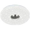 Briloner Leuchten - Plafoniera a LED, Lampada da soffitto con decorazione a stella, effetto retroilluminazione, 18 watt, 2.200 lumen, 4.000 Kelvin, nichel bianco opaco, diametro 38 cm