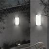 Partenopea® Applique lampada a LED Lampada da parete per muro esterno plafoniera balcone giardino androni impermeabile IP65 da 10W (Bianco, Luce Bianca fredda 6500K)