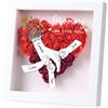 Dacomfy Festa della Mamma Scatola di Fiori Personalizzata per la Mamma 2 a 8 Nomi, Scatola a Forma di Cuore con Fiori Secchi, Regalo Primo per la Mama