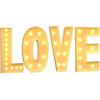 TTiiLoe Lettera luminosa gigante romantica con scritta Love, per compleanno, San Valentino, matrimonio, proposta di matrimonio, 100 cm