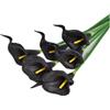 HAOSHICS Calla artificiale, giglio realistico in lattice con stelo in poliuretano morbido, elegante decorazione floreale per matrimoni, casa, feste, ufficio, composizioni floreali fai da te (10, nero)
