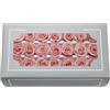 FORTTS Rosa conservata di grado A 2-3 cm, rose eterne naturali di alta qualità, rosa immortale dura da 3 a 5 anni, per mamma, San Valentino, compleanno, matrimonio, casa, feste, fai da te (pesca chiara)